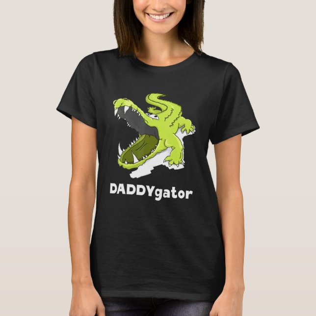 Camiseta Daddygator Padre Alligator Papá Pun (Anverso)