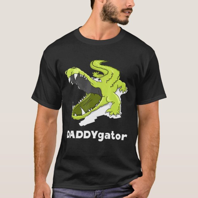 Camiseta Daddygator Padre Alligator Papá Pun (Anverso)