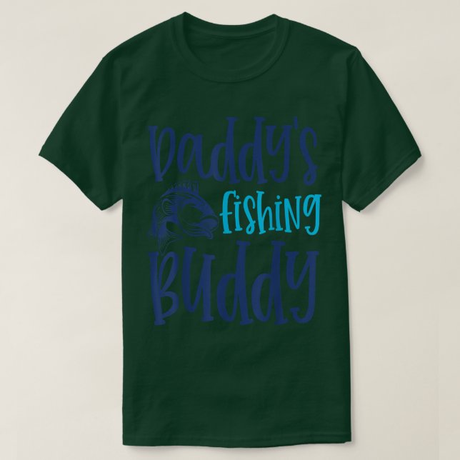 Camiseta Daddys Fishing Buddy Angling Child Daughter Fi (Diseño del anverso)
