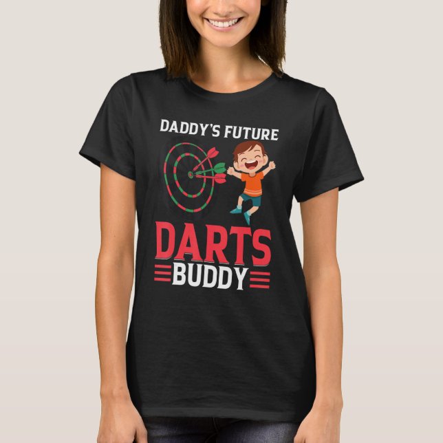 Camiseta Daddy's Future Darts Buddy  Darts Player Boy Darts (Anverso)