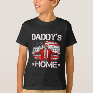 Camiseta Daddys Home Trump Navidad 2024 Divertido Trump se