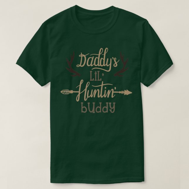 Camiseta Daddys Lil Cazando niños budistas cazando a Deer A (Diseño del anverso)