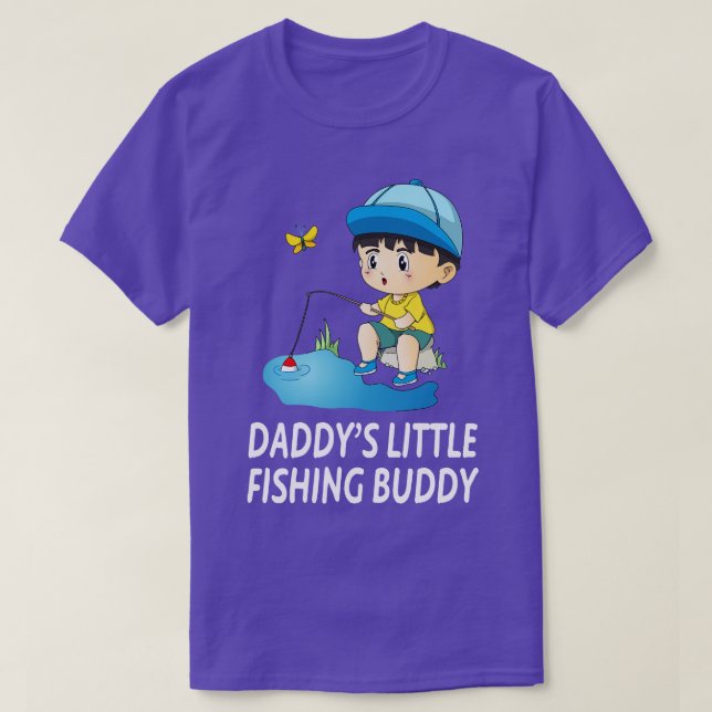 Camiseta Daddys Little Fishing Buddy Boy (Diseño del anverso)