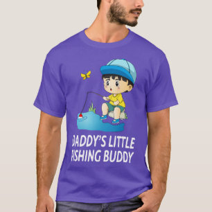 Camiseta Daddys Little Fishing Buddy Boy