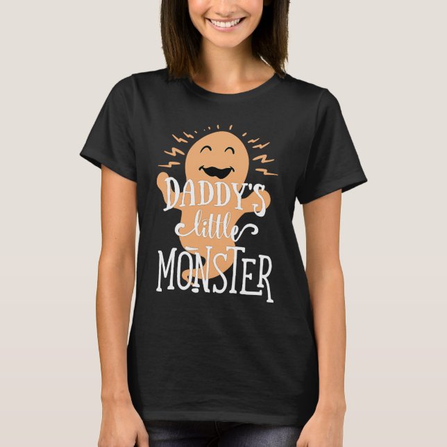 Camiseta Daddy's Little Monster  Halloween  Ghost (Anverso)