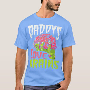 Camiseta Daddys Love Brains Funny Zombie Dad Halloween Zomb