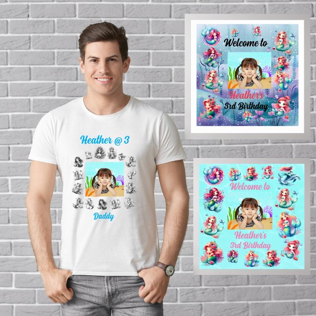 Camiseta Daddys para niños Tema de las sirenas de  (Subido por el creador)