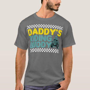 Camiseta Daddys Riding Buddy ATV Biker Father and Sons 
