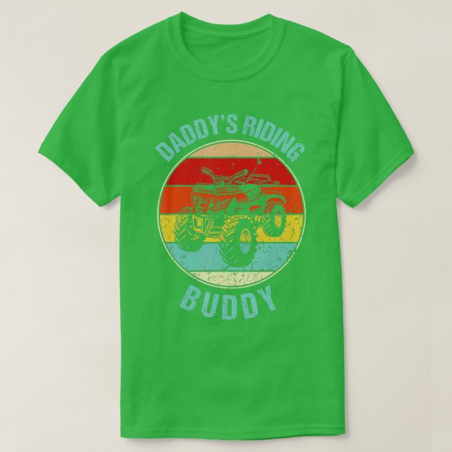 Camiseta Daddys Riding Buddy Padre Son Wheeling ATV Padre (Diseño del anverso)