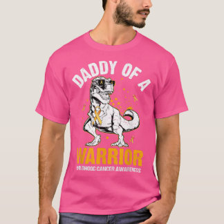 Camiseta Daddysaur De Conciencia Sobre El Cáncer Infantil D
