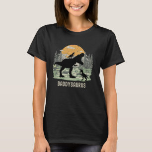Camiseta Daddysaurus con 2 hijos Papá Dinosaurio Trex Papá