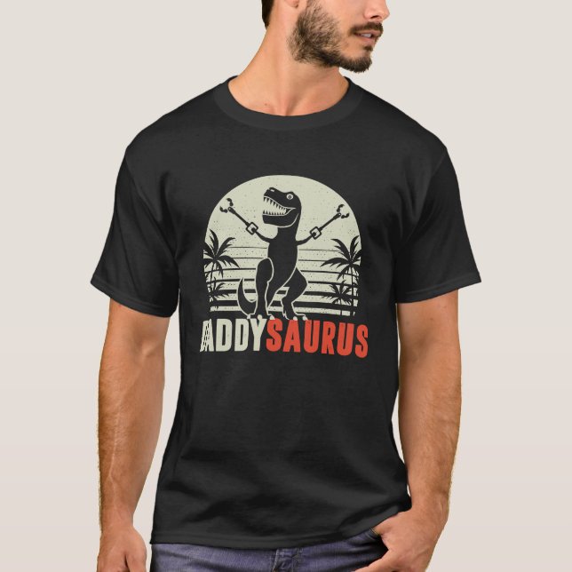 Camiseta Daddysaurus  Daddy Saurus Rex Dinosaur Dad (Anverso)