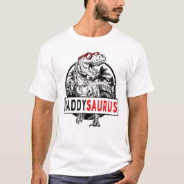 Camiseta Daddysaurus Daddy Saurus T Rex Día del Padre 1WH1