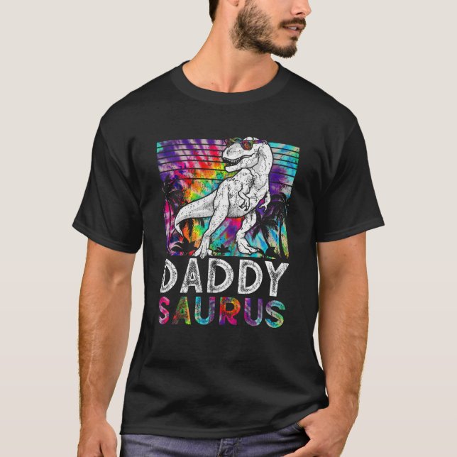 Camiseta Daddysaurus Dinosaur Daddy Saurus Familiar Coincid (Anverso)