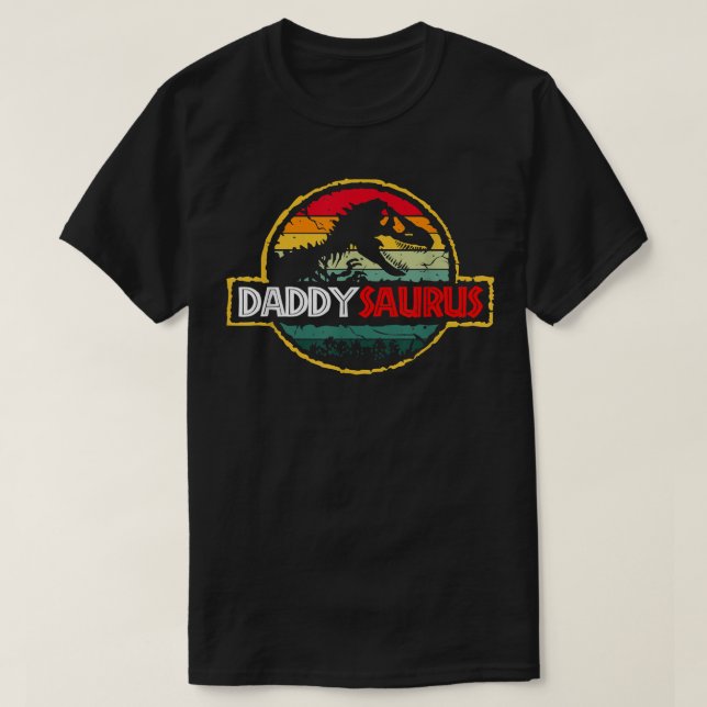 Camiseta Daddysaurus Dinosaurio Divertido Dinosaurio Papá F (Diseño del anverso)