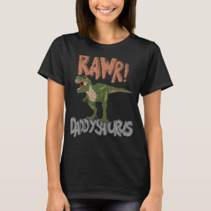 Camiseta Daddysaurus Dinosaurio Padres Día Rawr Dad Rex