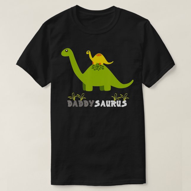 Camiseta Daddysaurus Funny Padre Dinosaur Daddy Saurus (Diseño del anverso)