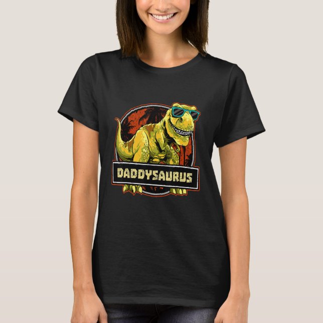 Camiseta Daddysaurus Padres Día Rex Dinosaurio Daddy Saurus (Anverso)