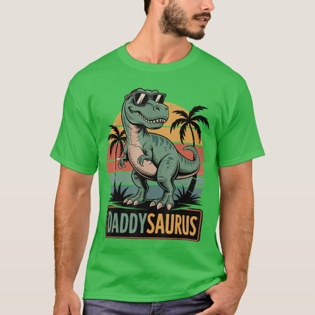 Camiseta Daddysaurus Re Dinosaur Daddy Saurus Familia Match (Anverso)