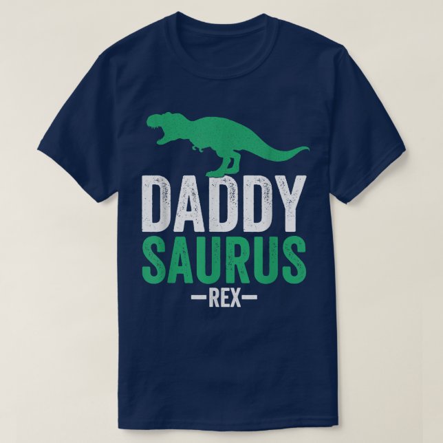 Camiseta Daddysaurus Re Funny Dad Gift  (Diseño del anverso)