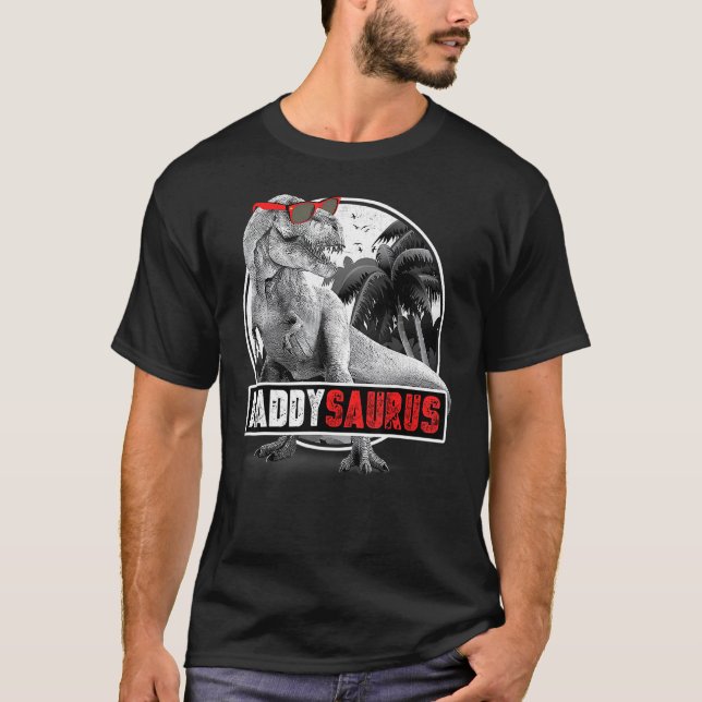 Camiseta Daddysaurus Rex Dad Dinosaur (Anverso)