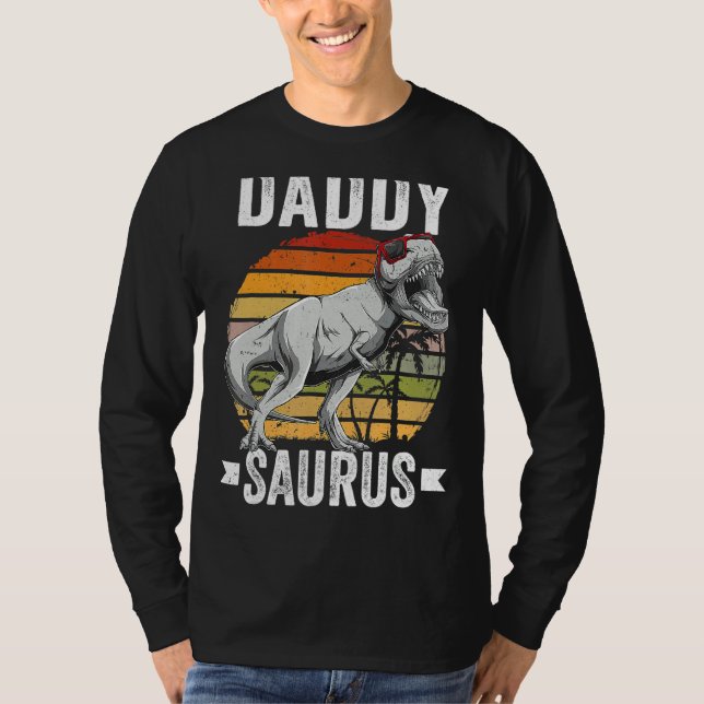 Camiseta Daddysaurus Rex Dinosaur Dad Saurus Family Matchi (Anverso)