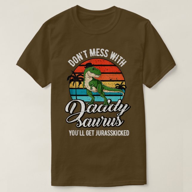 Camiseta Daddysaurus Rex Dinosaur Daddy Rex Padres Din (Diseño del anverso)