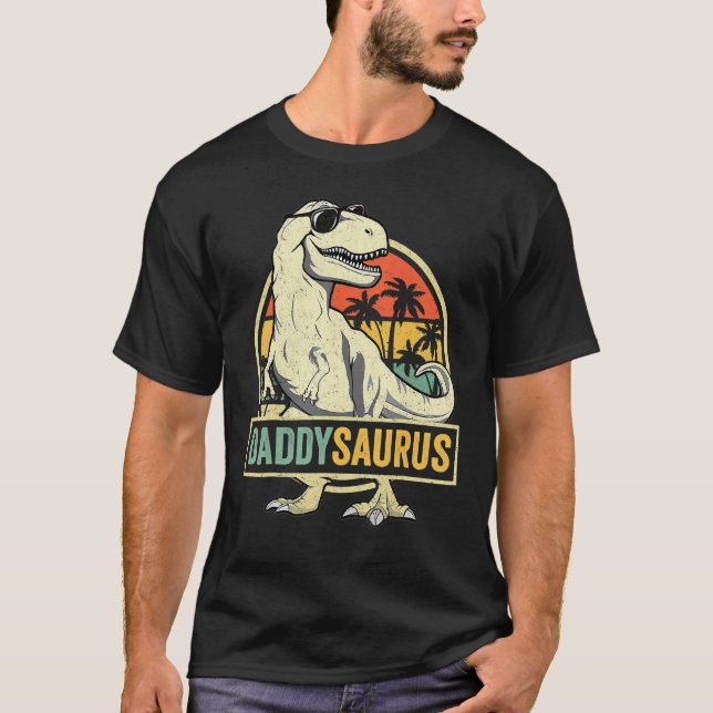 Camiseta Daddysaurus Rex Dinosaur Daddy Saurus (Anverso)