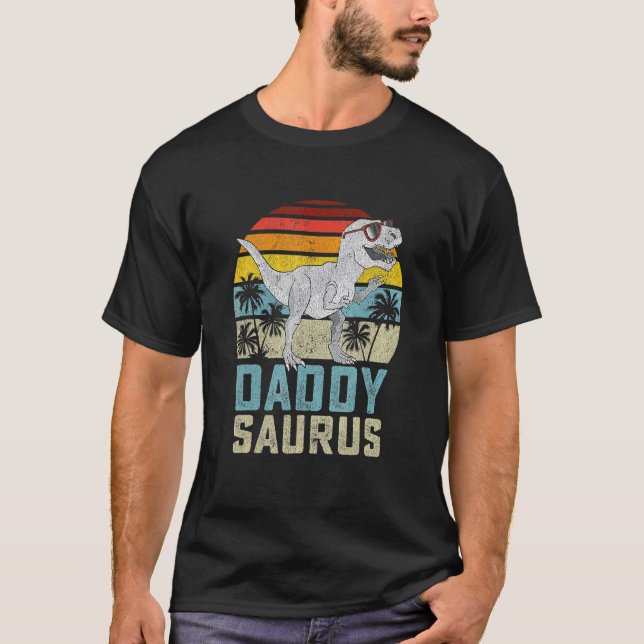 Camiseta Daddysaurus Rex Dinosaur Daddy Saurus (Anverso)