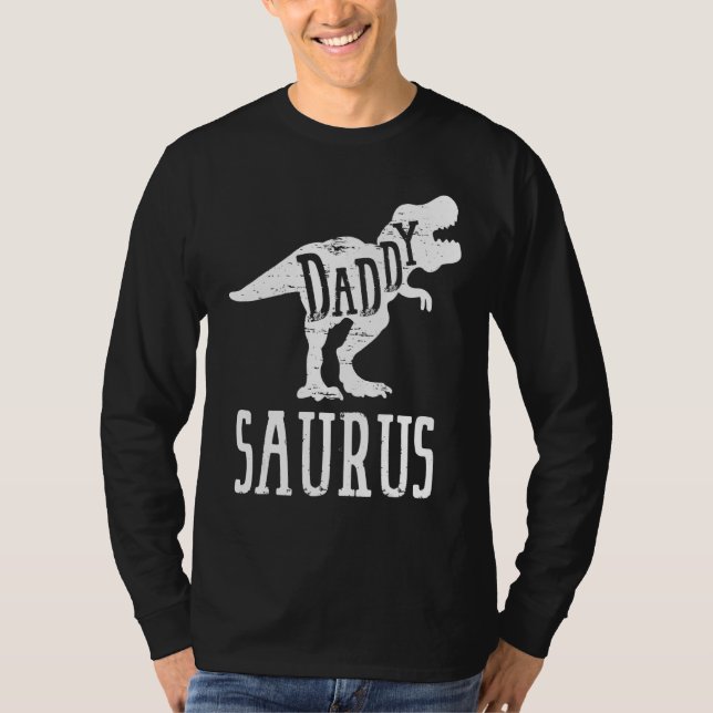 Camiseta Daddysaurus Rex Dinosaur Daddy Saurus (Anverso)