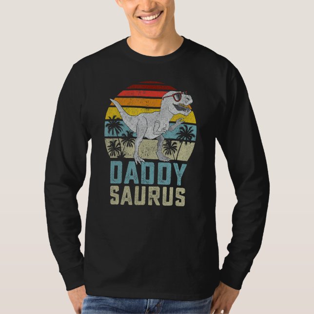 Camiseta Daddysaurus Rex Dinosaur Daddy Saurus (Anverso)