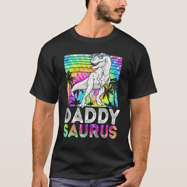 Camiseta Daddysaurus Rex Dinosaur Daddy Saurus (Anverso)