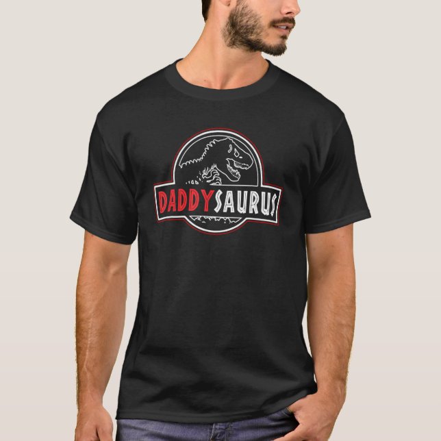 Camiseta Daddysaurus Rex Dinosaur Daddy Saurus (Anverso)