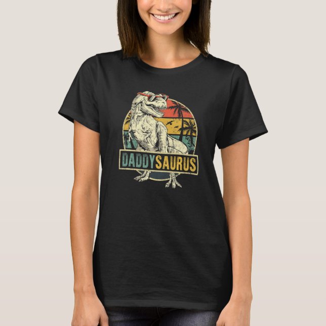 Camiseta Daddysaurus Rex Dinosaur Daddy Saurus (Anverso)