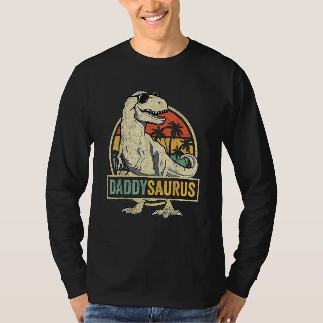 Camiseta Daddysaurus Rex Dinosaur Daddy Saurus (Anverso)