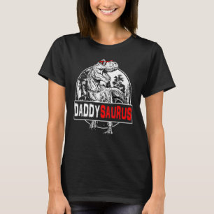 Camiseta Daddysaurus Rex Dinosaur Daddy Saurus Family