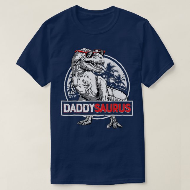 Camiseta Daddysaurus Rex Dinosaur Daddy Saurus Family Matc (Diseño del anverso)