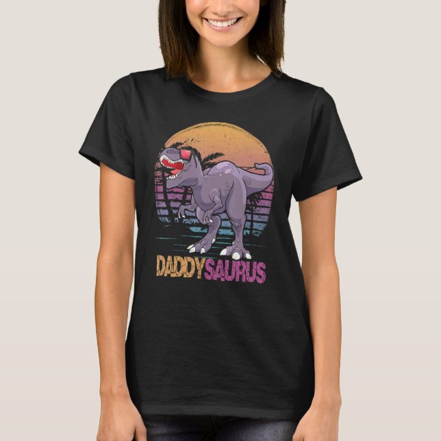 Camiseta Daddysaurus Rex Dinosaur Daddy Saurus Family Match (Anverso)