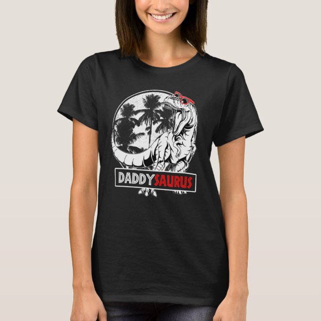 Camiseta Daddysaurus Rex Dinosaur Daddy Saurus Fathers Day (Anverso)
