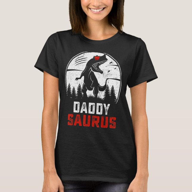 Camiseta Daddysaurus rex Dinosaur DaddySaurus (Anverso)