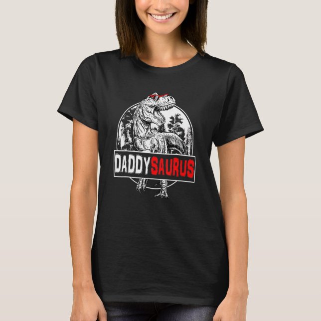 Camiseta Daddysaurus Rex Dinosaur Daddysaurus (Anverso)