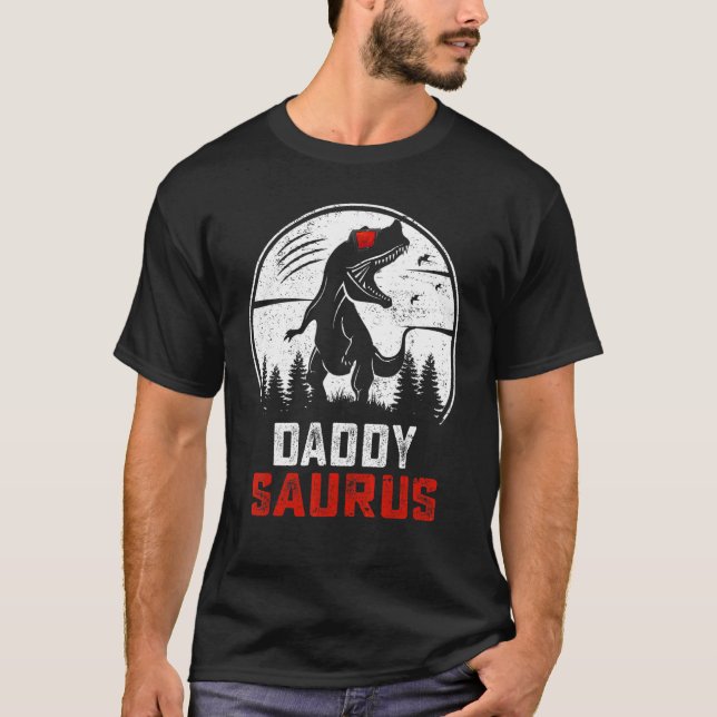 Camiseta Daddysaurus rex Dinosaur  DaddySaurus Family Match (Anverso)