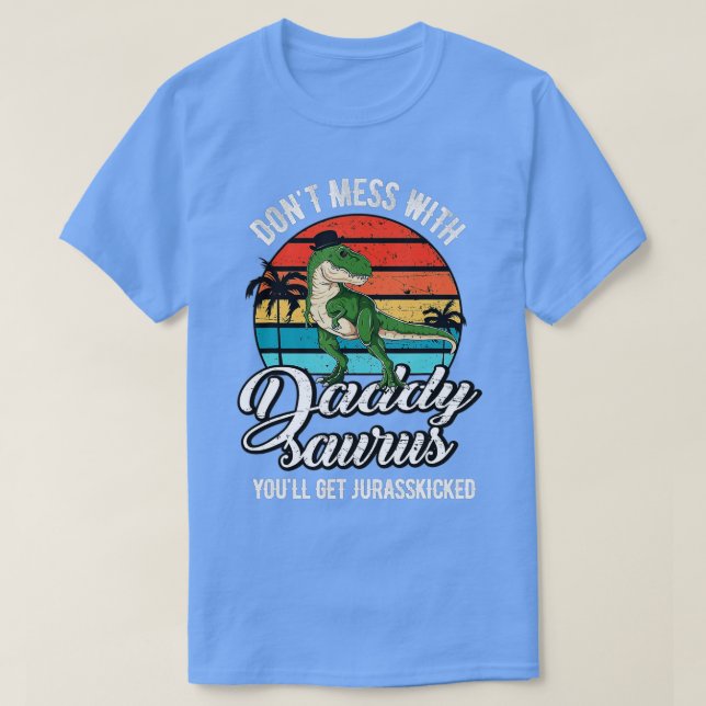 Camiseta Daddysaurus Rex Dinosaur Papi T-Rex Día del Padre (Diseño del anverso)