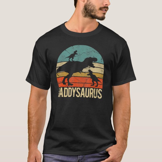 Camiseta Daddysaurus Rex Dinosaurio Daddy Saurus (Anverso)