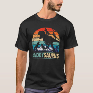 Camiseta Daddysaurus T Rex Daddy Dinosaur 4 niños D del pad
