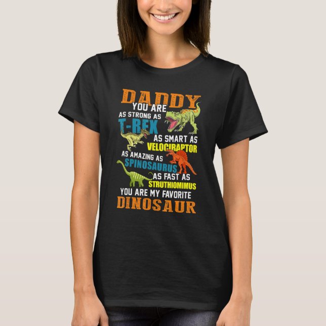 Camiseta Daddysaurus T Rex Dinosaur Daddy Saurus Familiares (Anverso)