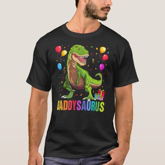 Camiseta Daddysaurus T Rex Dinosaur Daddy Saurus Family Mat (Anverso)