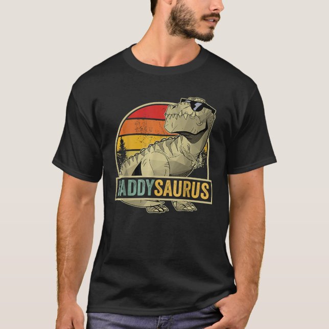 Camiseta Daddysaurus T Rex Dinosaur DaddySaurus Fa de cumpl (Anverso)