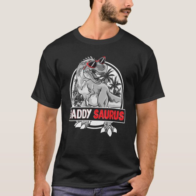 Camiseta Daddysaurus T Rex Dinosaur Funny Daddy Saurus (Anverso)