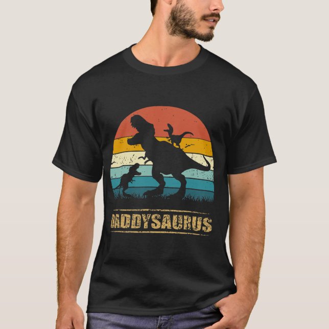 Camiseta Daddysaurus T Rex Papá Noel Saurus (Anverso)